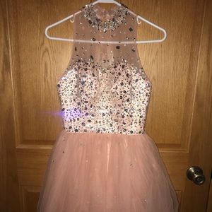 Blush Pink Homecoming Dress
